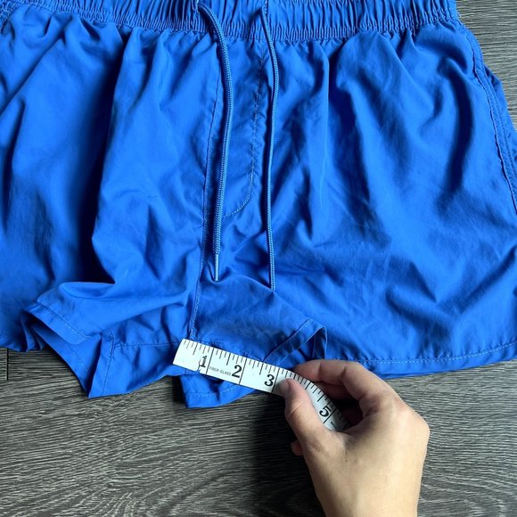 H&M Swim Trunks Bundle of 2 Men's Size Medium 32 Tribal Blue Shorts Pocket 3" 5" - Picture 7 of 8